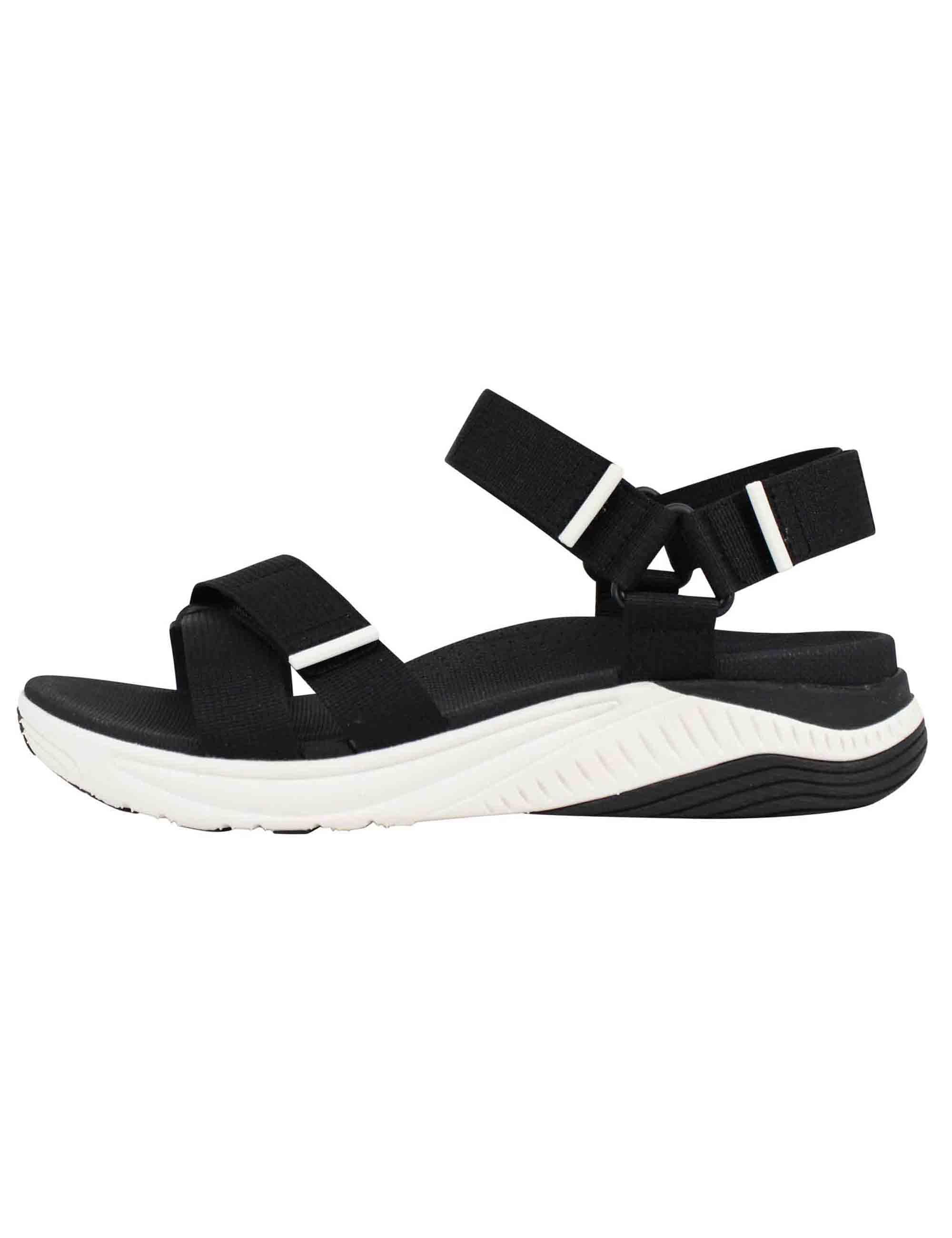 Sandali donna Racquel in tessuto nero con zeppa in gomma RACQUEL 491-5500200 Dansko 