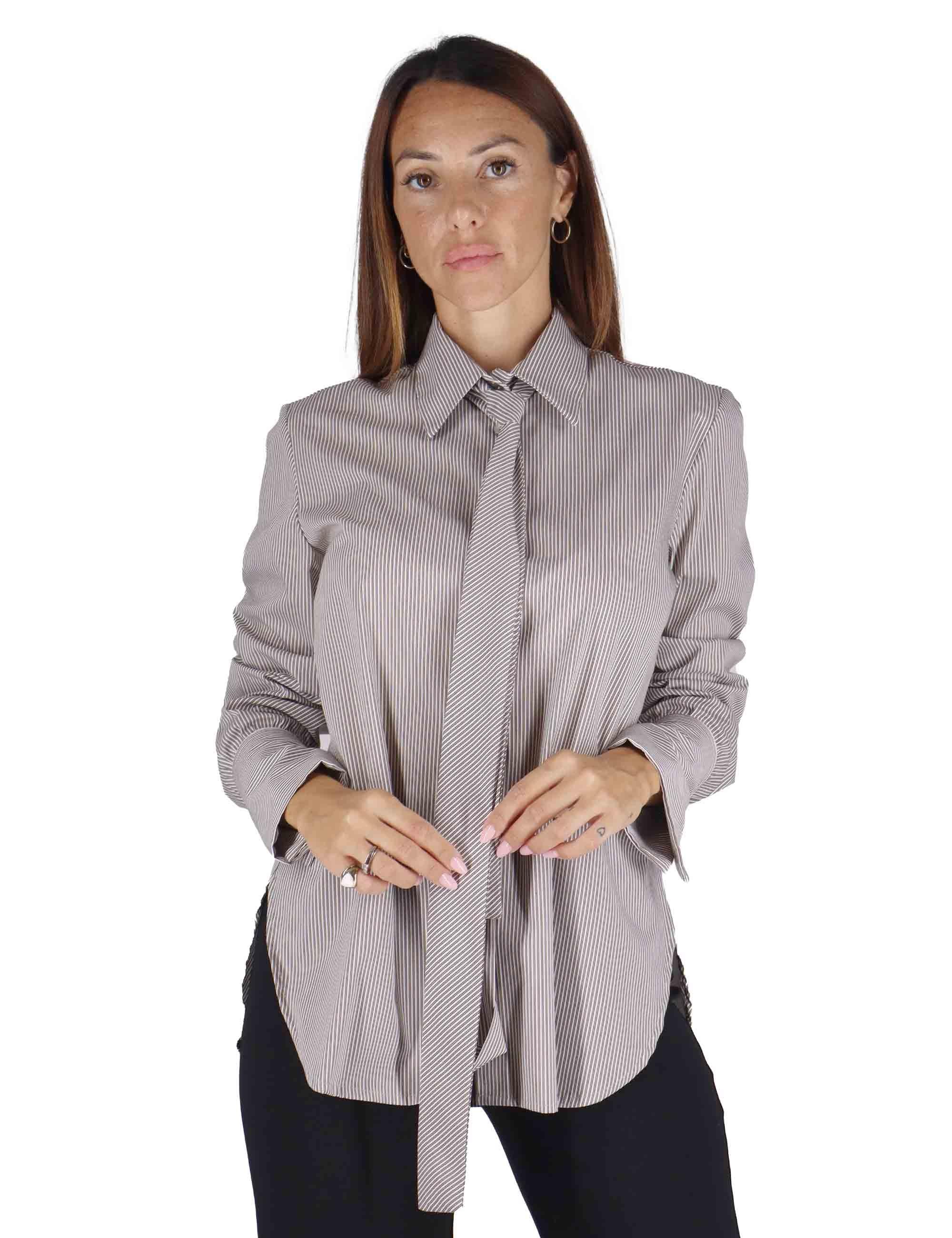 Camicie Donna in Cotone Marrone JABCM0025-F1425 8150 - Justmine