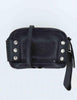 RBS 9400SH 047 Women's Black Leather Stud Mini Bag