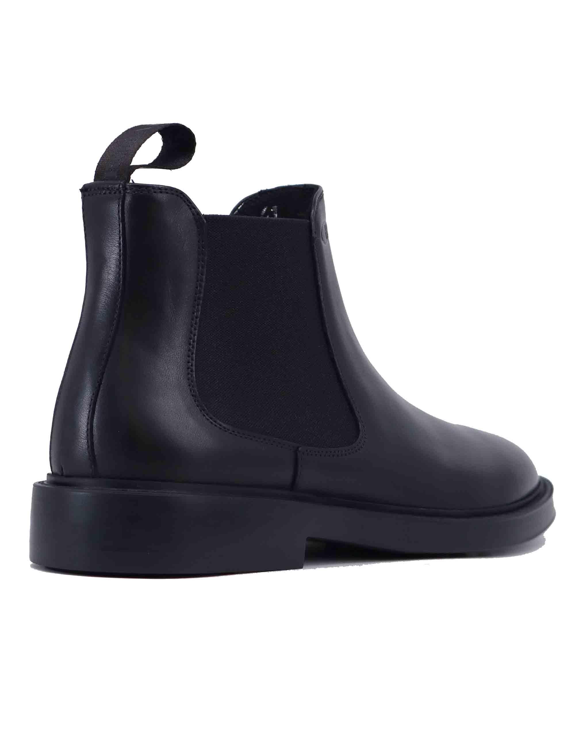 Stivaletti uomo in pelle nera con suola in gomma TOMO 4 001 Rogal's 
