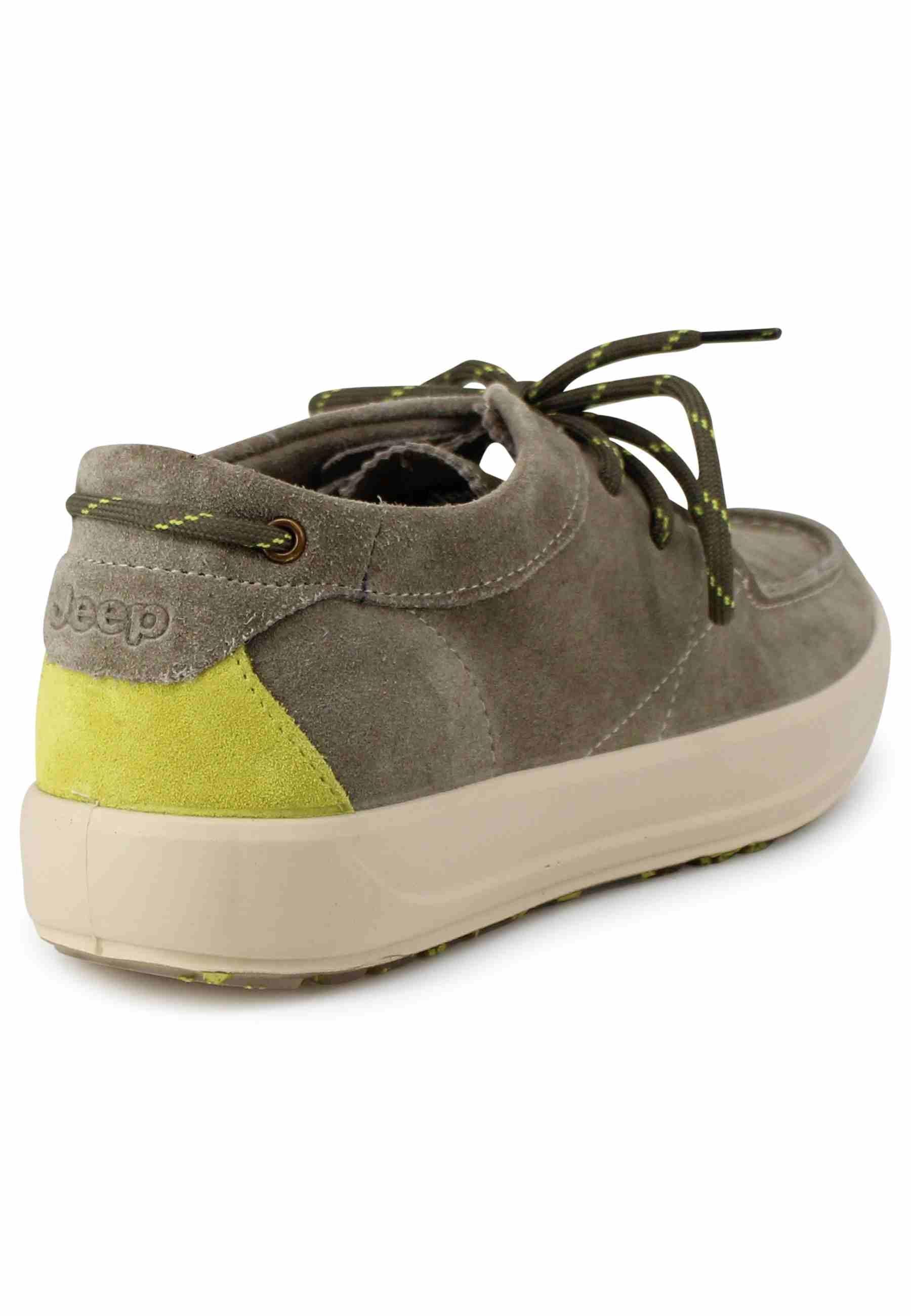 Stringate uomo Bob Cat in camoscio verde con suola in gomma JM3104 105 Jeep 