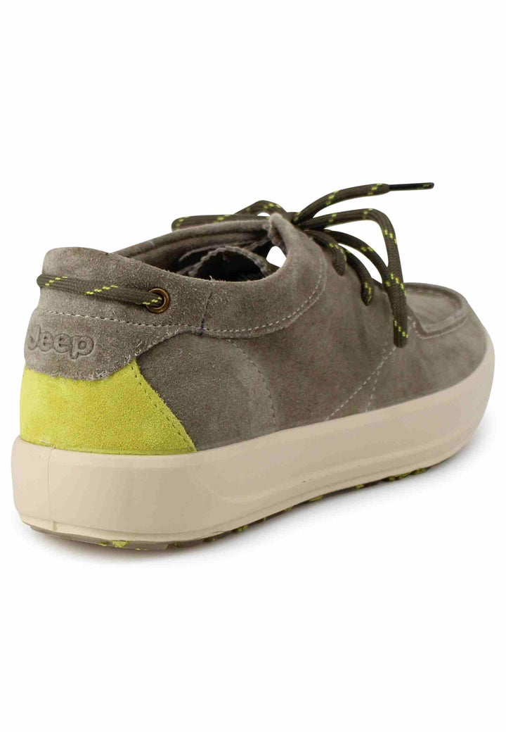 Stringate uomo Bob Cat in camoscio verde con suola in gomma JM3104 105 Jeep 