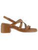 Slingback in pelle cuoio con fondo extraleggero Donna D-2303 014