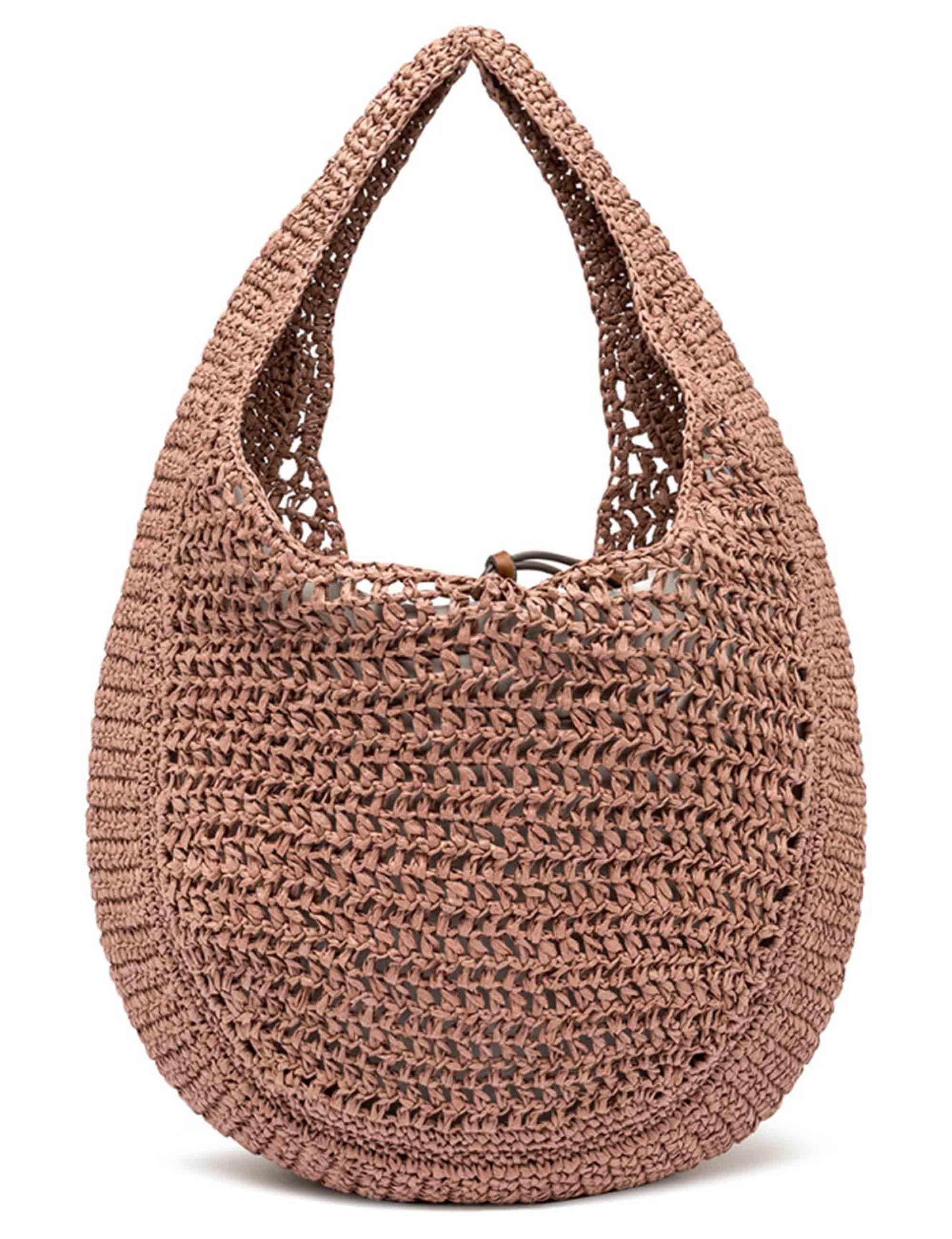 Borse donna Nefeli monospalla in paglia nude con chiusura cordoncino BS11954 COMM STR-CRCH 7752 Gianni Chiarini 