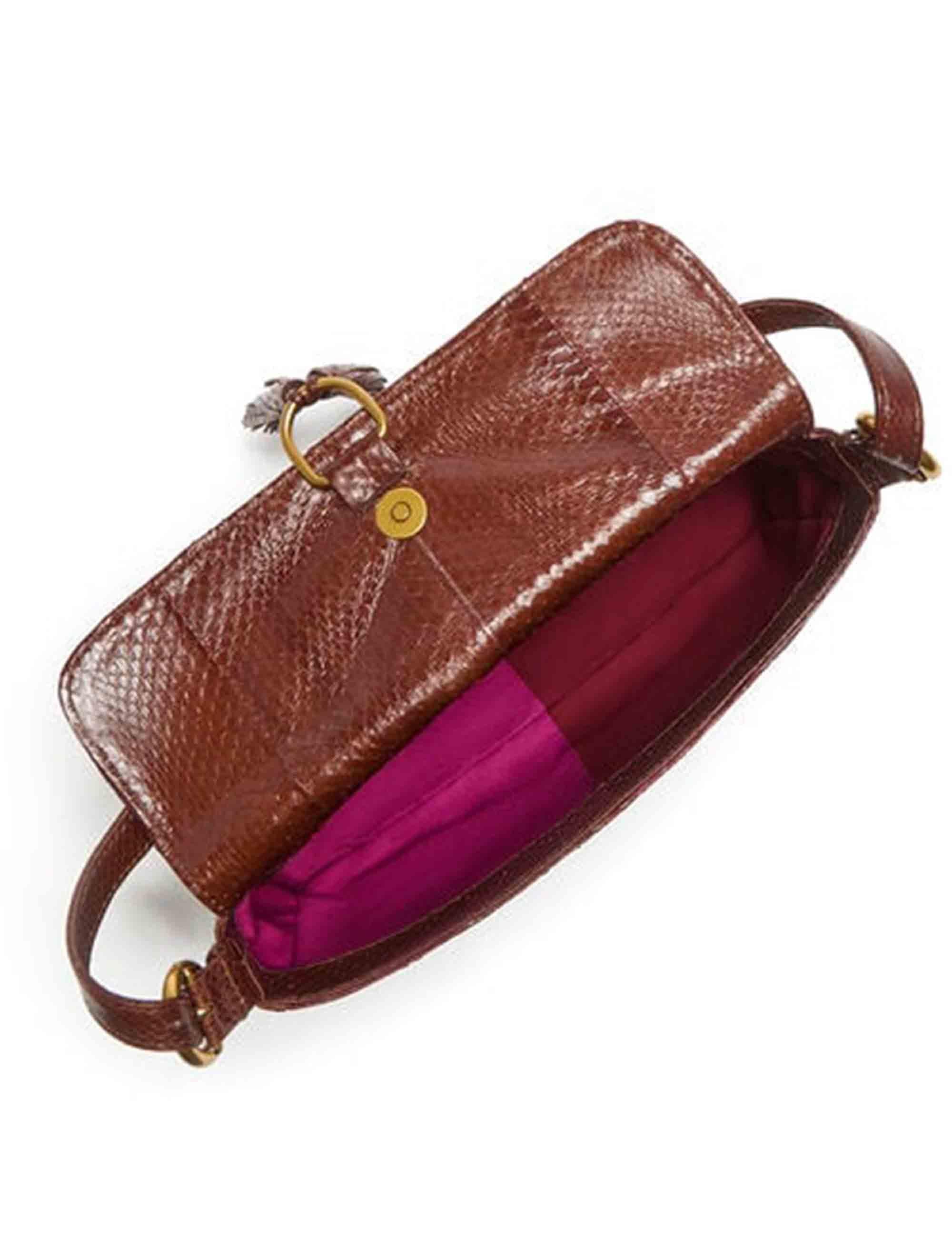 Baguette Exotic Stripes in pelle rosso multi Donna BT001301556 30F99