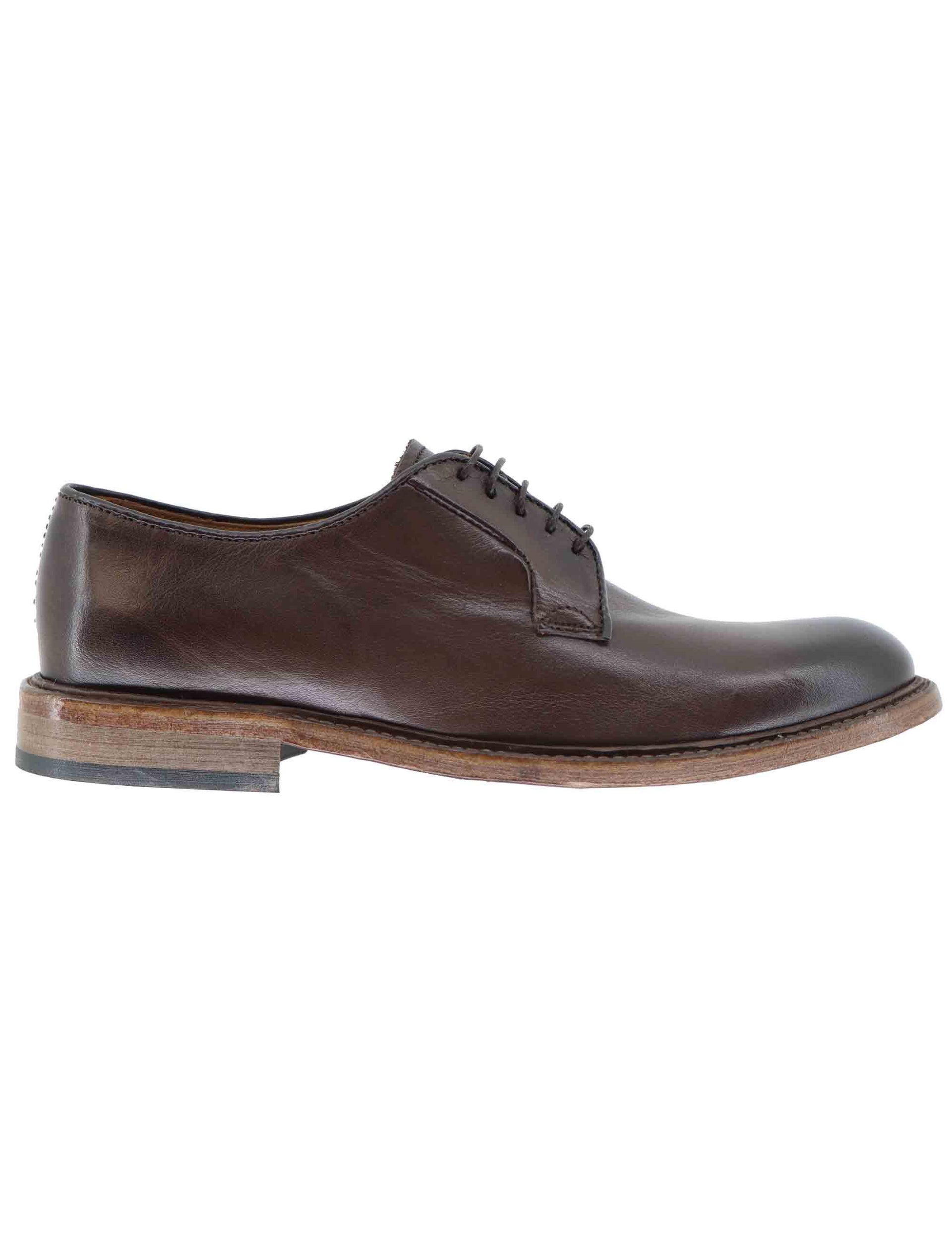 Stringate uomo in pelle marrone SP6436 014 Spatarella 