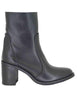 AVI 3 001 Women's Black Leather High Heel Ankle Boots