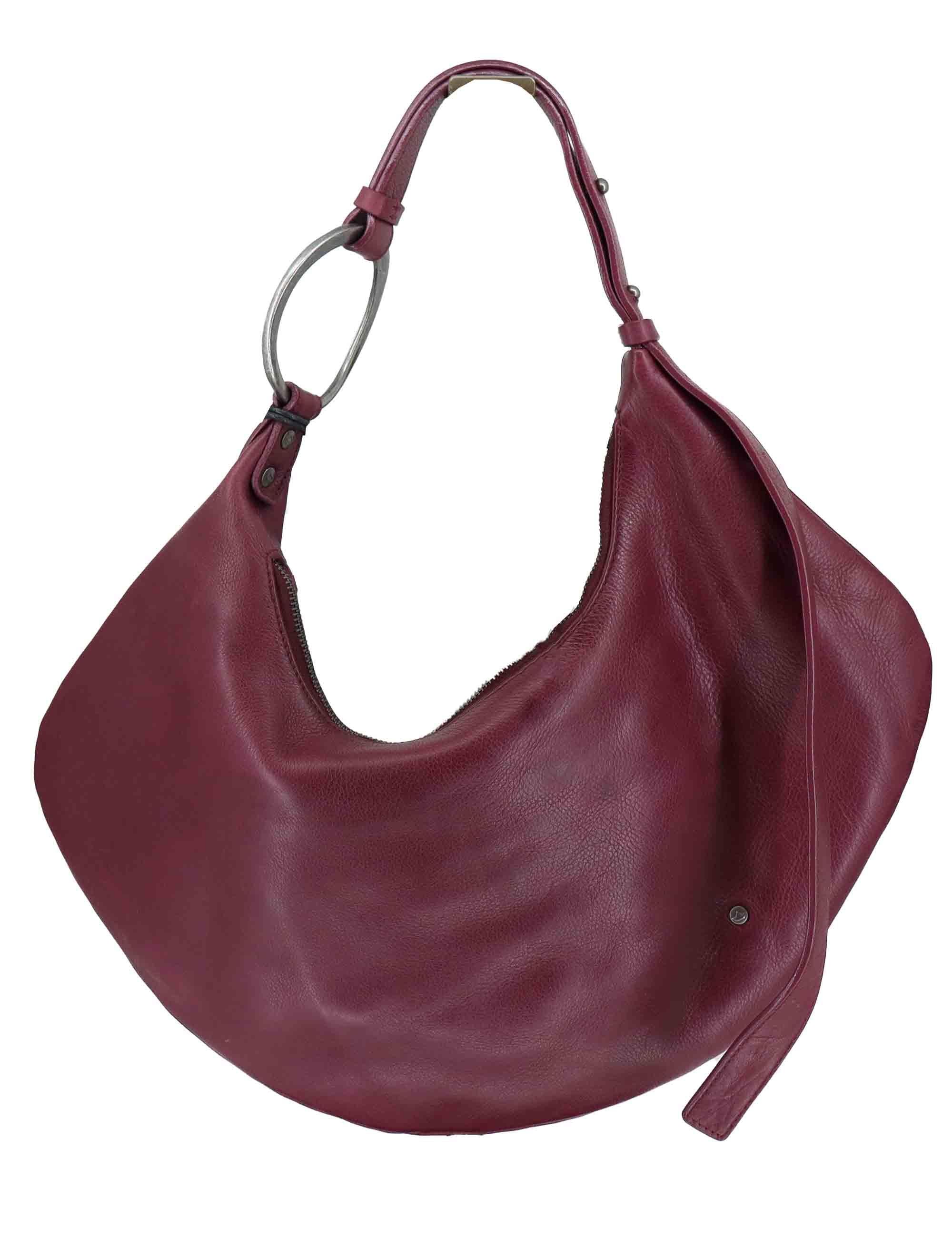 Borse donna urban hobo maxi in pelle bordeaux RBS 9002 038 Rehard 