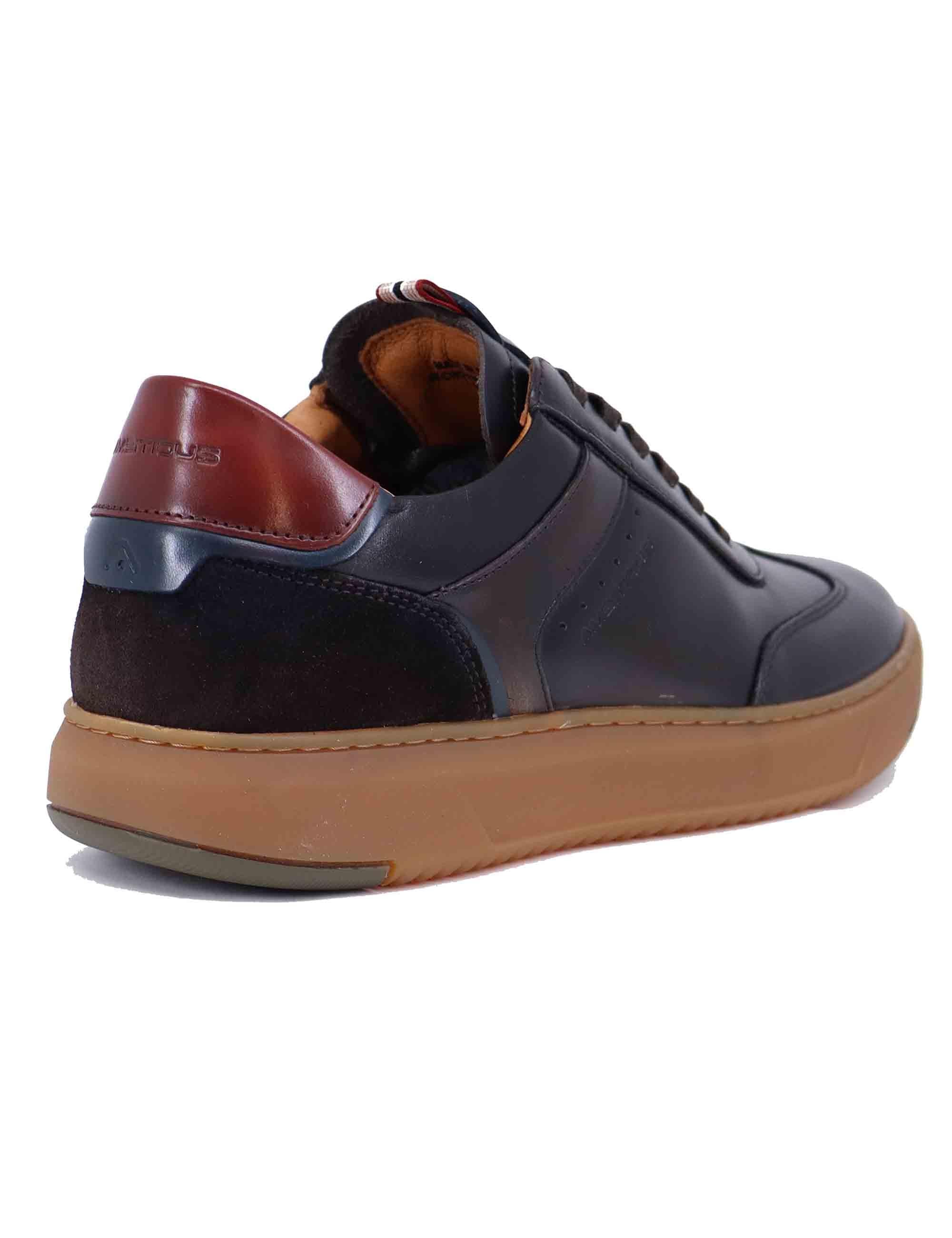 Sneakers uomo in pelle testa di moro 13714 014 Ambitious 