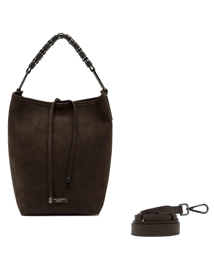 Borse donna Eliana in camoscio testa di moro BS11841 2107 NBK-TKL Gianni Chiarini 