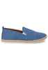 Espadrilles mocassins homme en toile bleu denim, modèle SP6529 003.