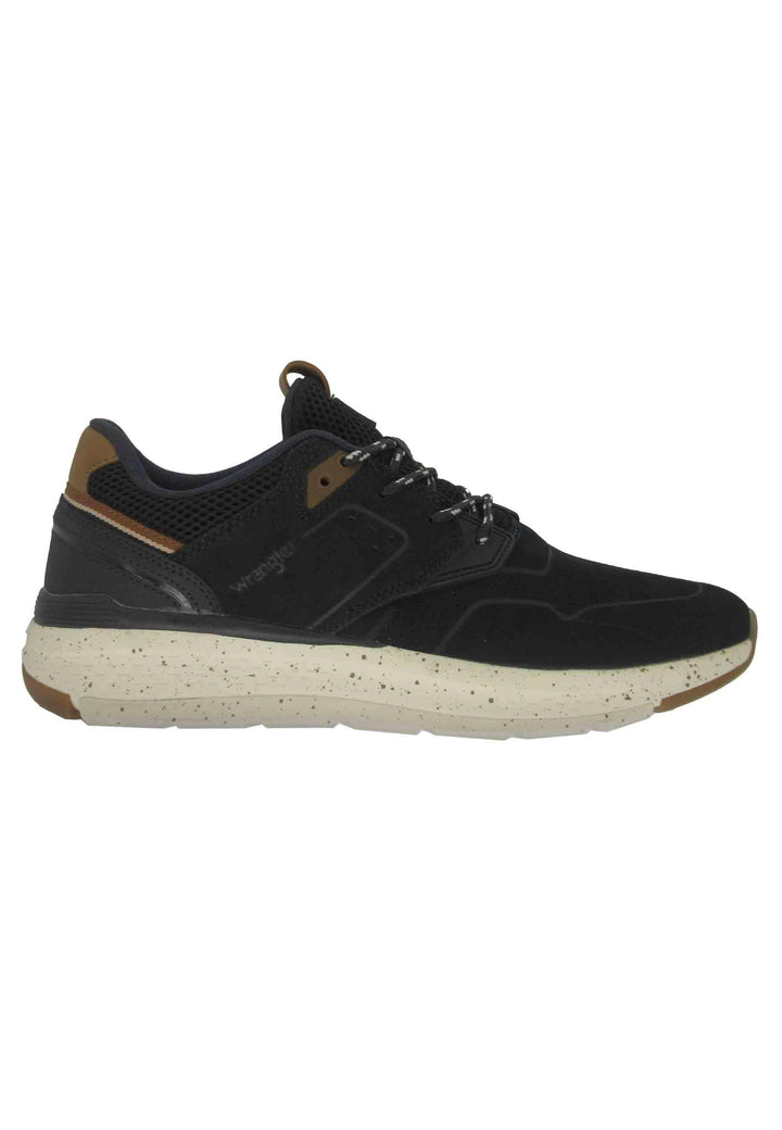 Sneakers uomo Pioneer Suede in pelle blu con suola ultra light e memory foam WM21111A 016 Wrangler 