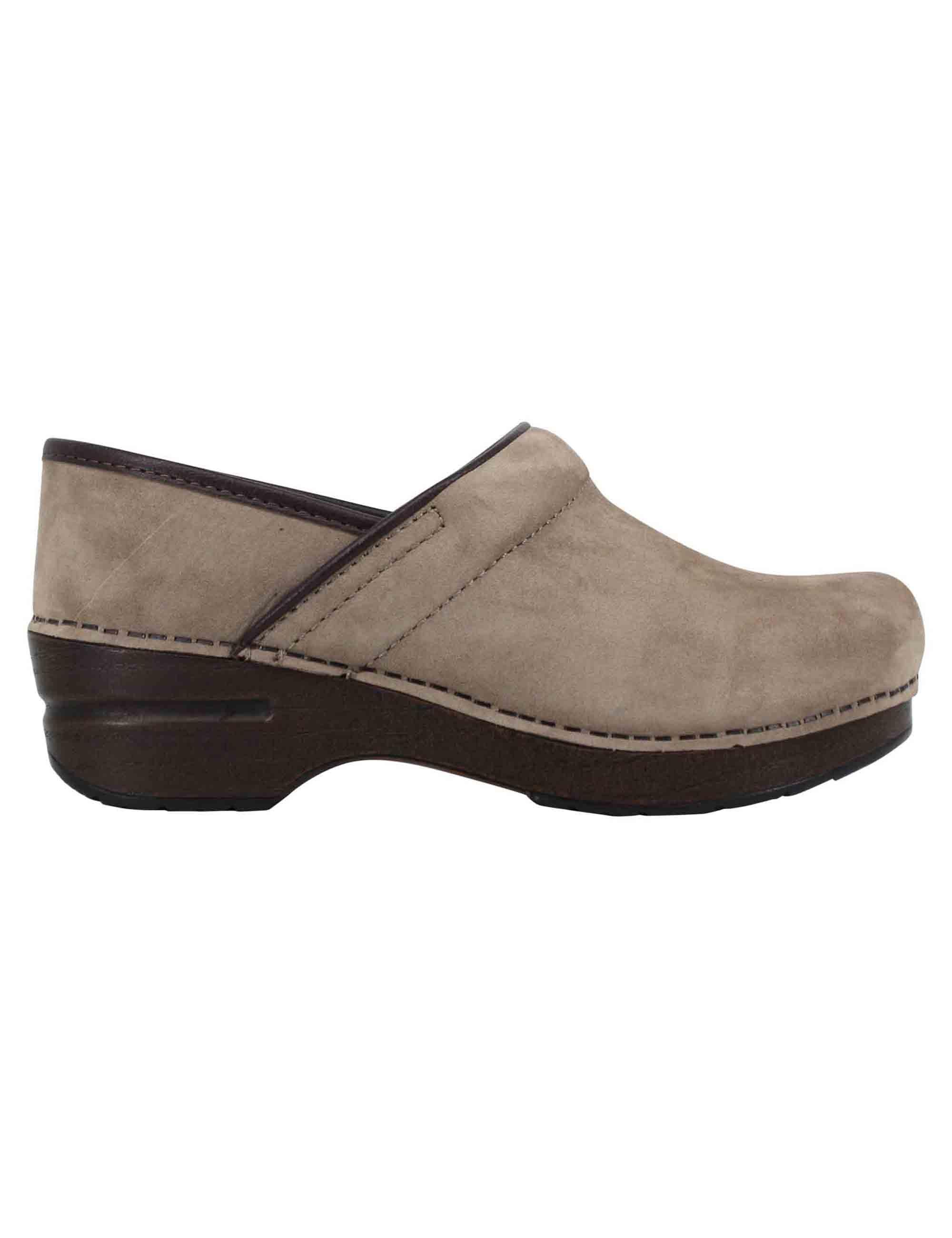 Clogs donna Professional in nabuk taupe PROFESSIONAL 106-167878 Dansko 
