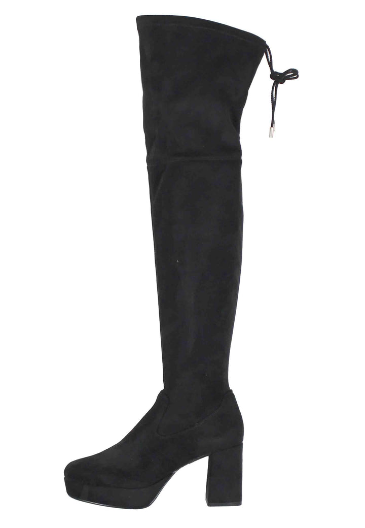Stivali donna in camoscio nero con gambale alto MERKEL ST BLACK Unisa 