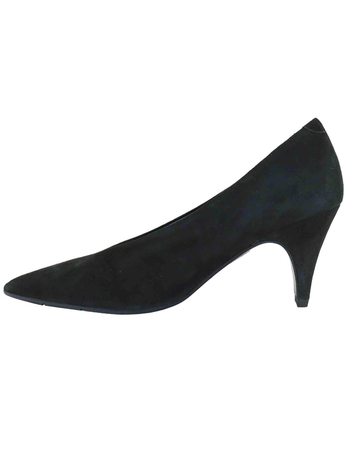 Decollete donna in camoscio nero tacco alto SP2055 001 Spatarella 