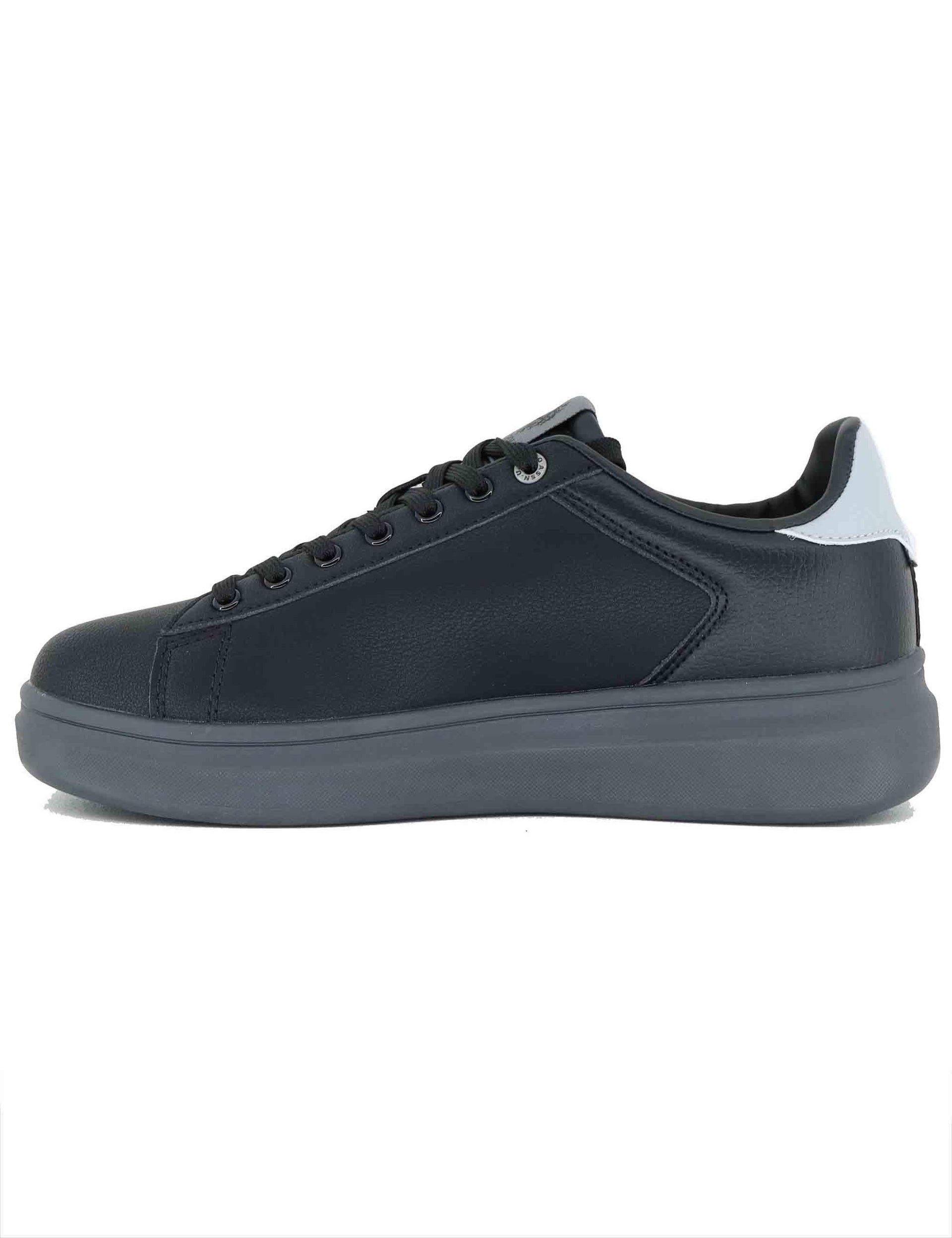 Sneakers uomo in tessuto nero con logo laterale e suola alta CODY013 BLK-LGR02 U.S. Polo Assn. 