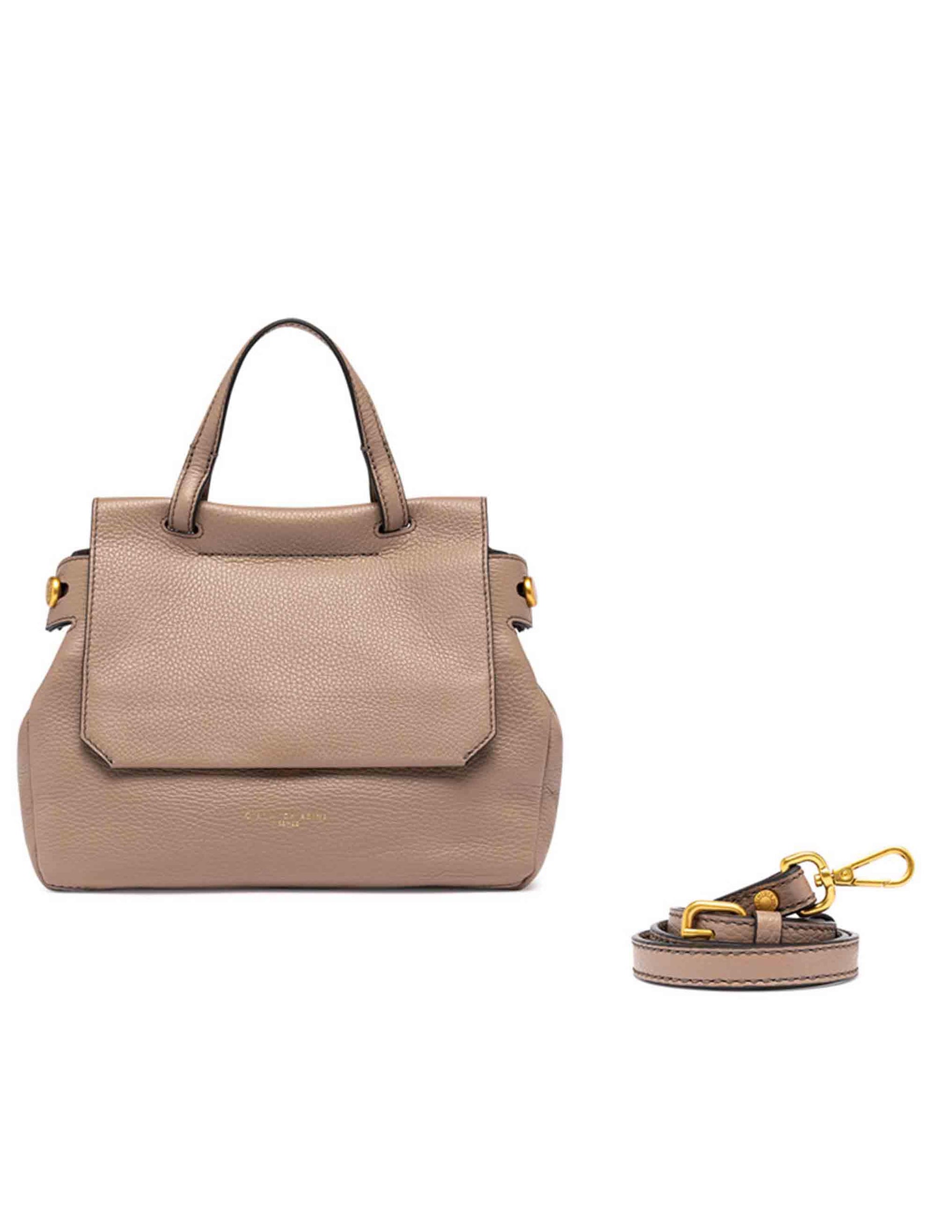 Borse donna Ottavia in pelle beige con manico e tracolla BS11375 2077 GRN Gianni Chiarini 