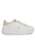 Women's sneakers in white eco leather