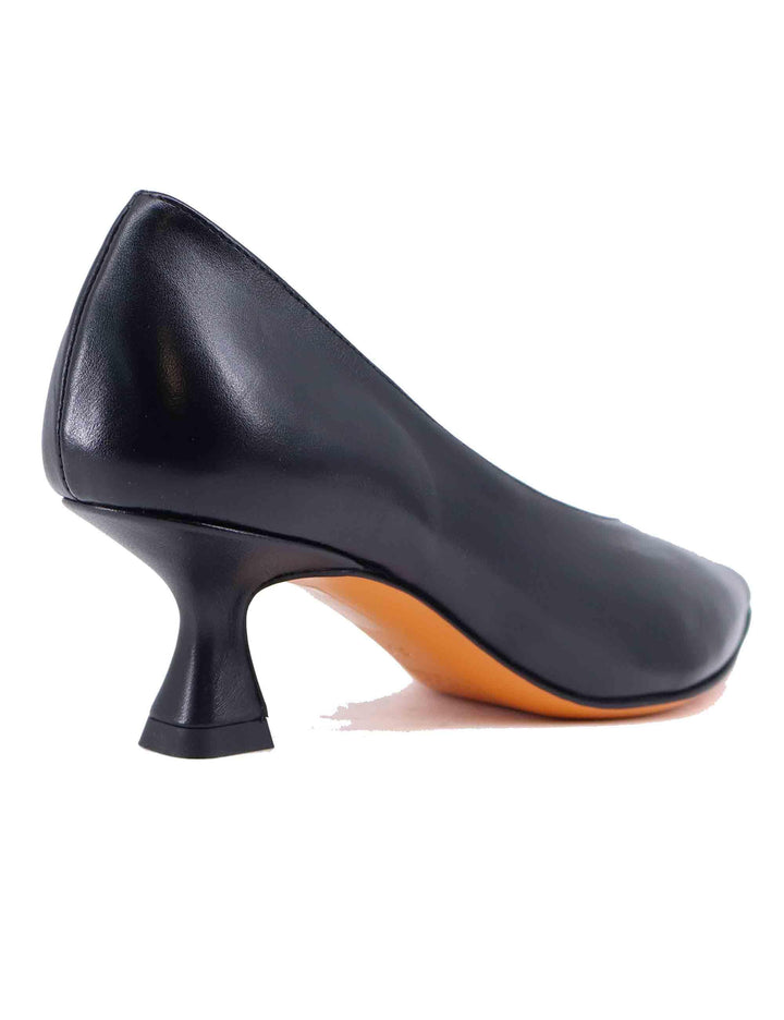 Decollete donna in pelle nera con scollo a V SP1068 001 Spatarella 