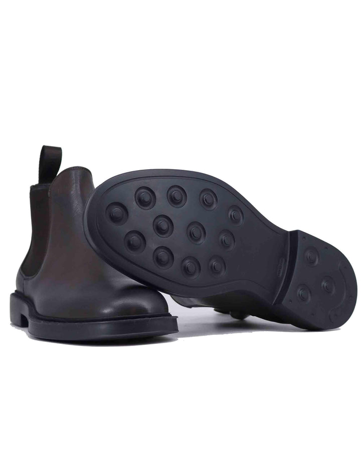 Stivaletti uomo in pelle marrone con suola in gomma TOMO 4 014 Rogal's 