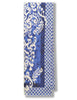 Stole Collection Print in pura seta blu a fantasia Donna IB034131032 E8001
