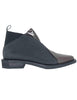 Stivaletti in pelle nera e marrone Donna G36A 5