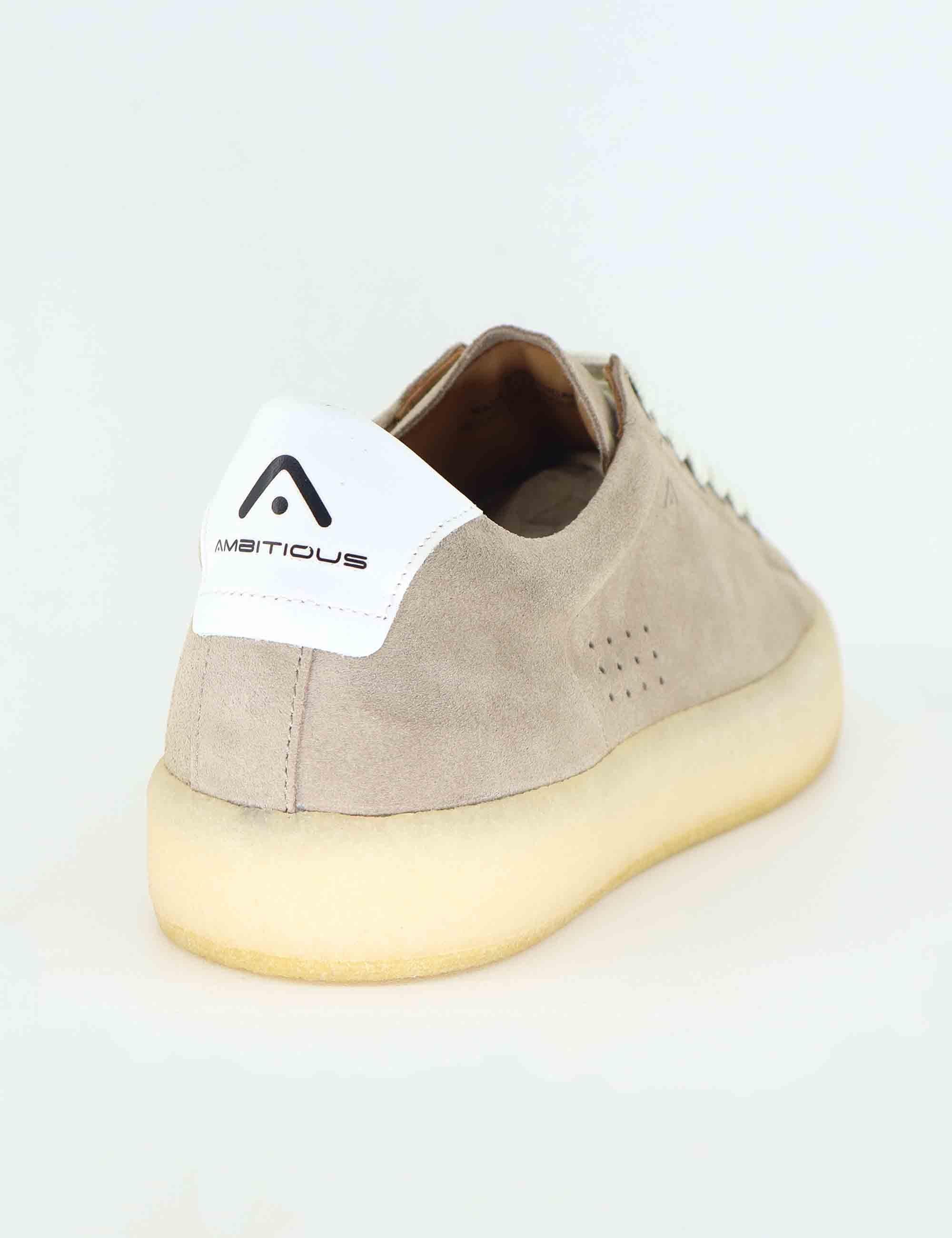 Sneakers uomo Vander in camoscio taupe 13410 11218AM Ambitious 