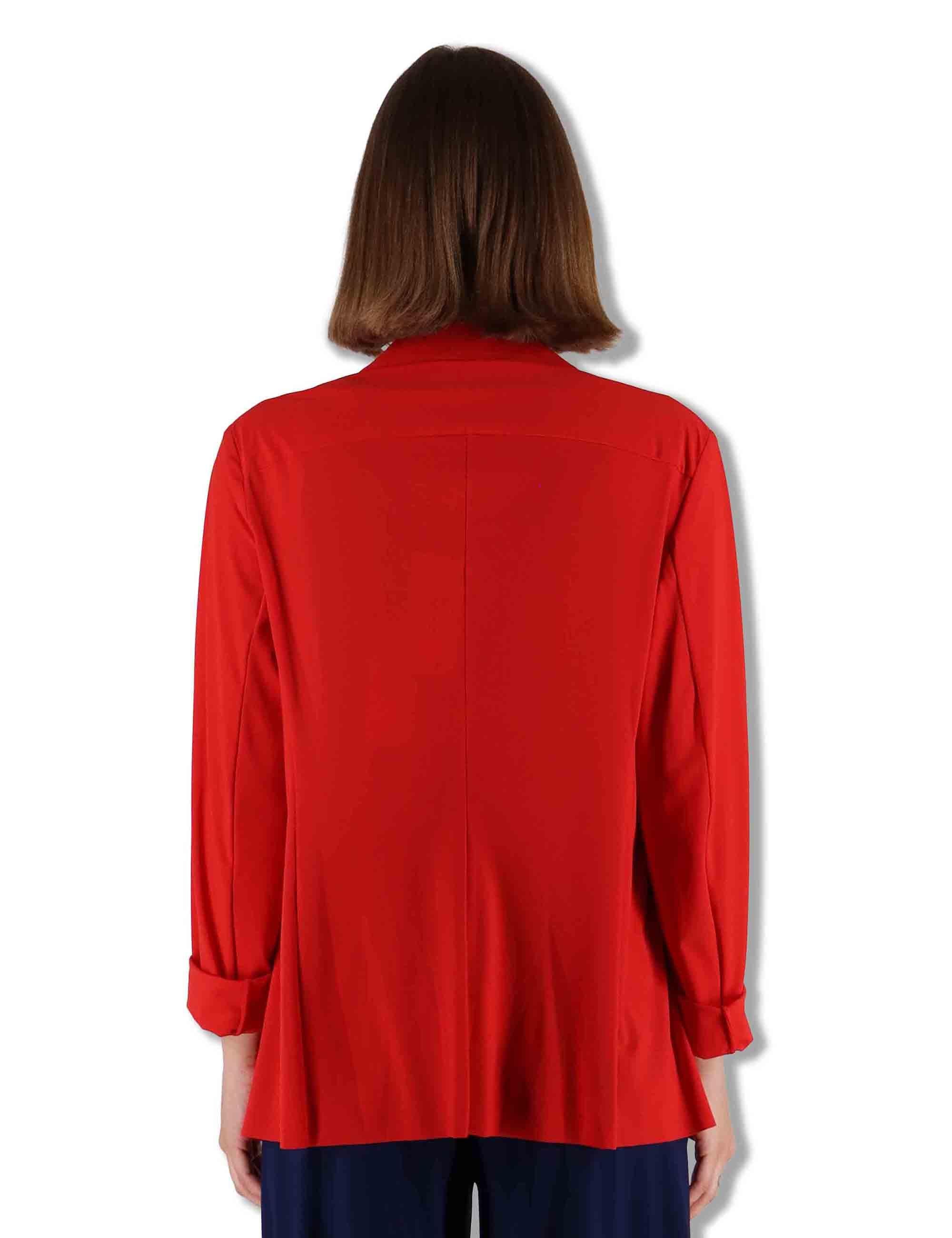 Giacche donna Soft in jersey rosso monocolore JD646570210 30000 Maliparmi 