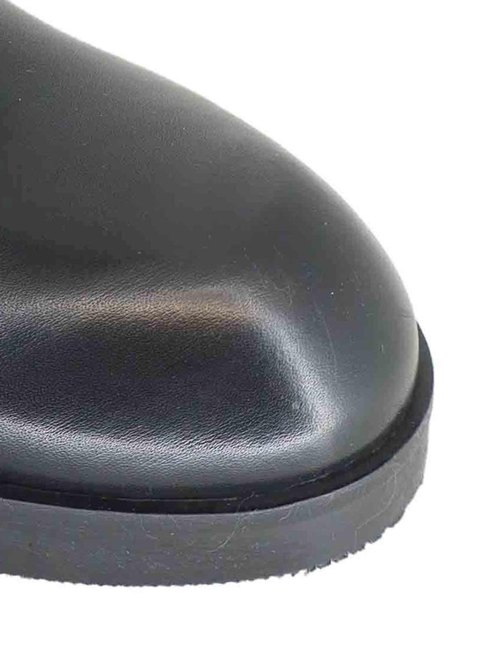 Stivali donna in pelle nera con elastico posteriore e tacco alto SPST3001 001 Spatarella 