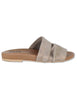 Sandali in tessuto argento con fussbett Donna WG2401 200158