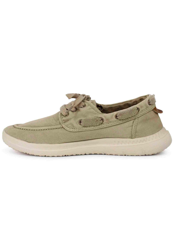 Sneakers uomo Kona Boat in tessuto sabbia con suola in gomma ultra leggera WM31180A 025 Wrangler 