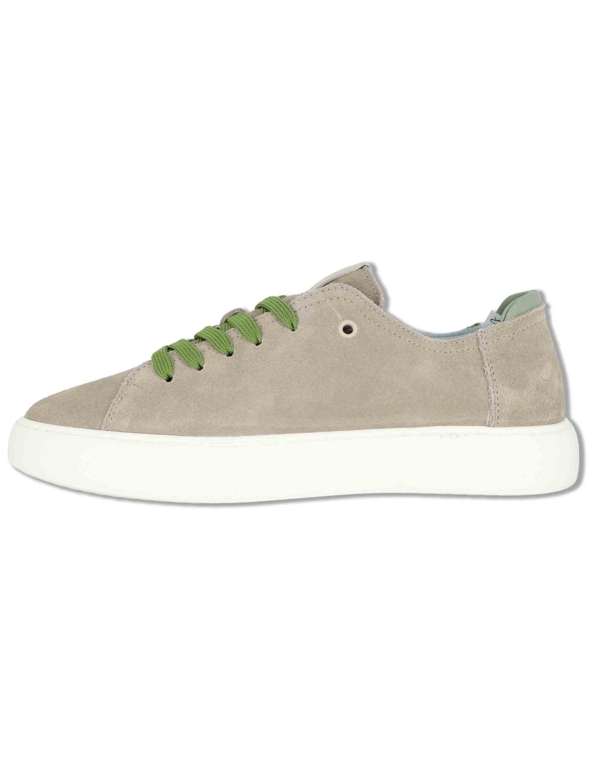 Sneakers uomo in camoscio beige con suola alta ultra leggera SPLU8020-U 100 Spatarella 
