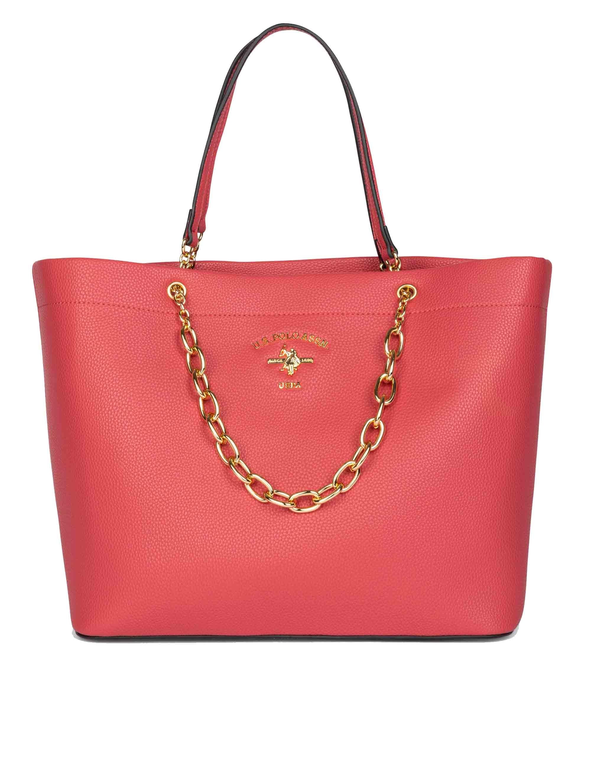 Borse shopper donna Stanford in eco pelle rosa con doppi manici BEUSS6369WV P485 U.S. Polo Assn. 