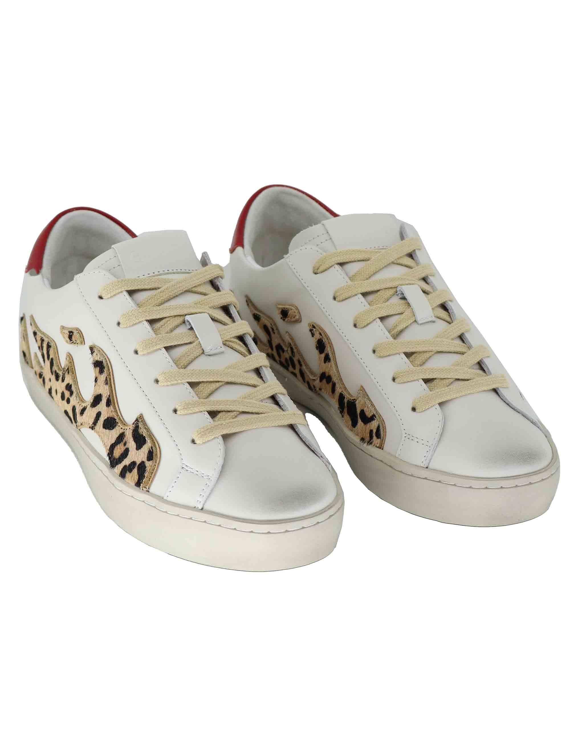 Sneakers donna Gamin in pelle bianca 100136GM 701 Bibi Lou 