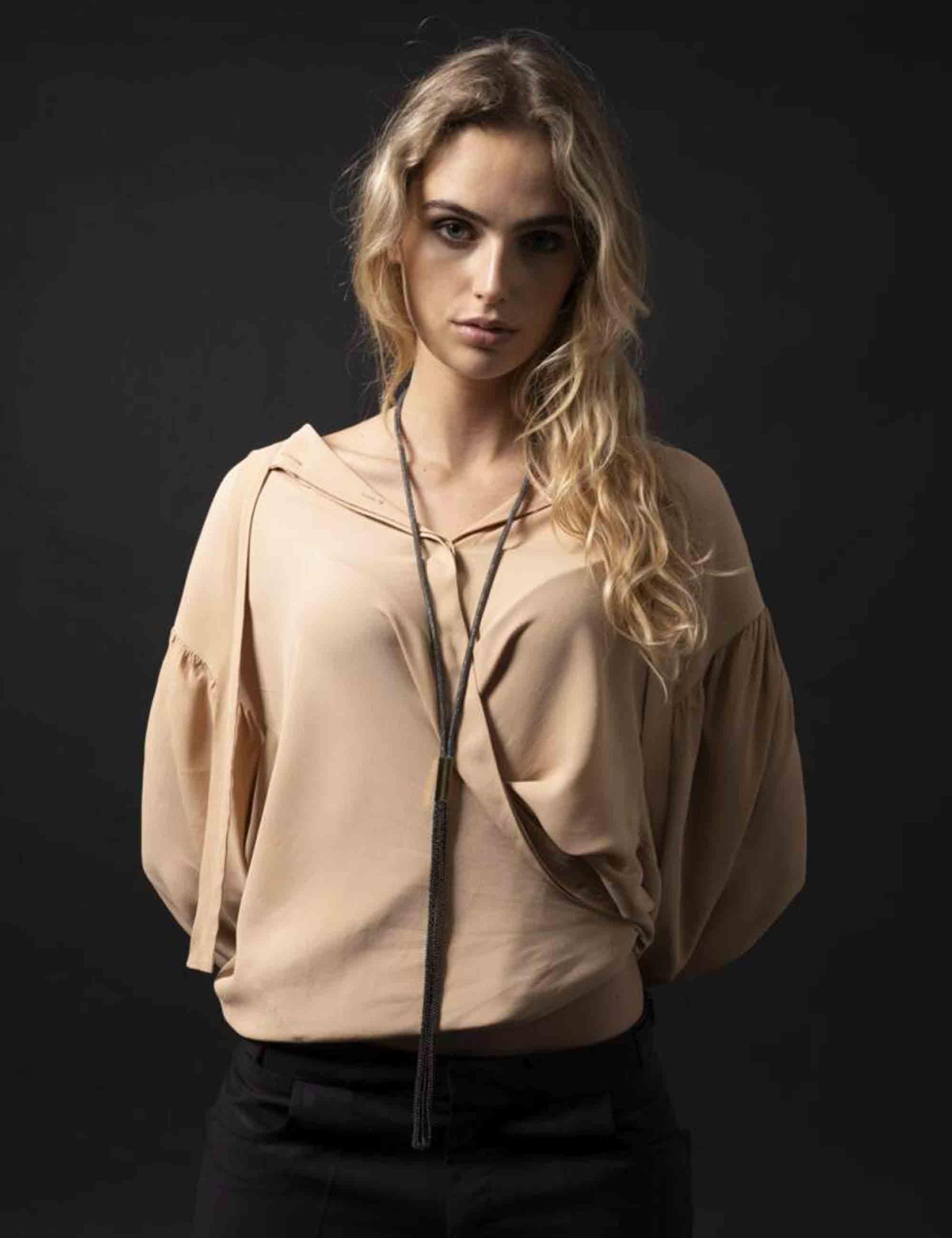 Collane donna in cristalli con nappione in acciaio W26FOX02P 001 Centopercentocachemire 