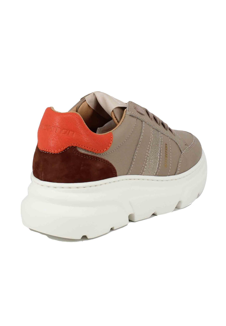 Sneakers da donna in pelle taupe 449-D 023 Stokton 