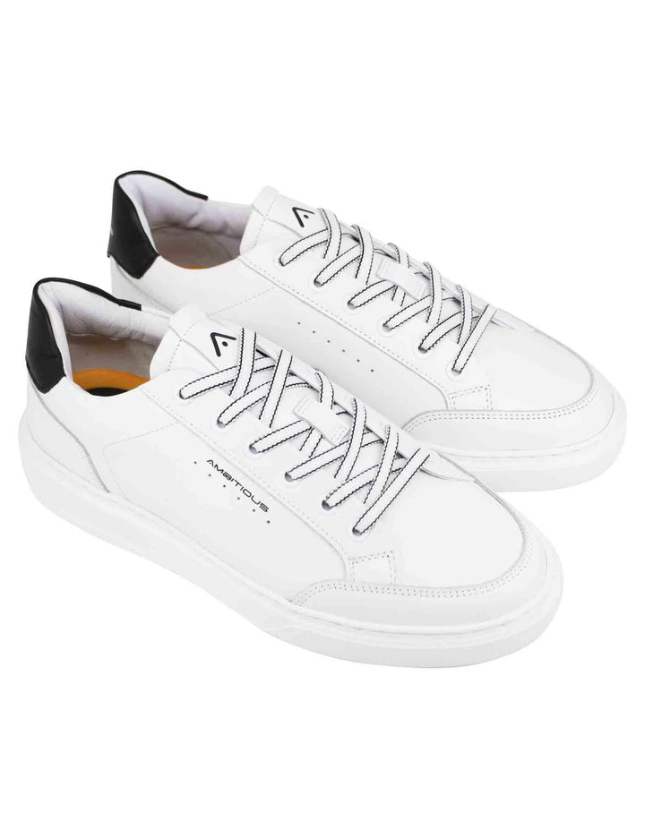 Sneakers uomo Kit in pelle bianca 12861 4838 Ambitious 