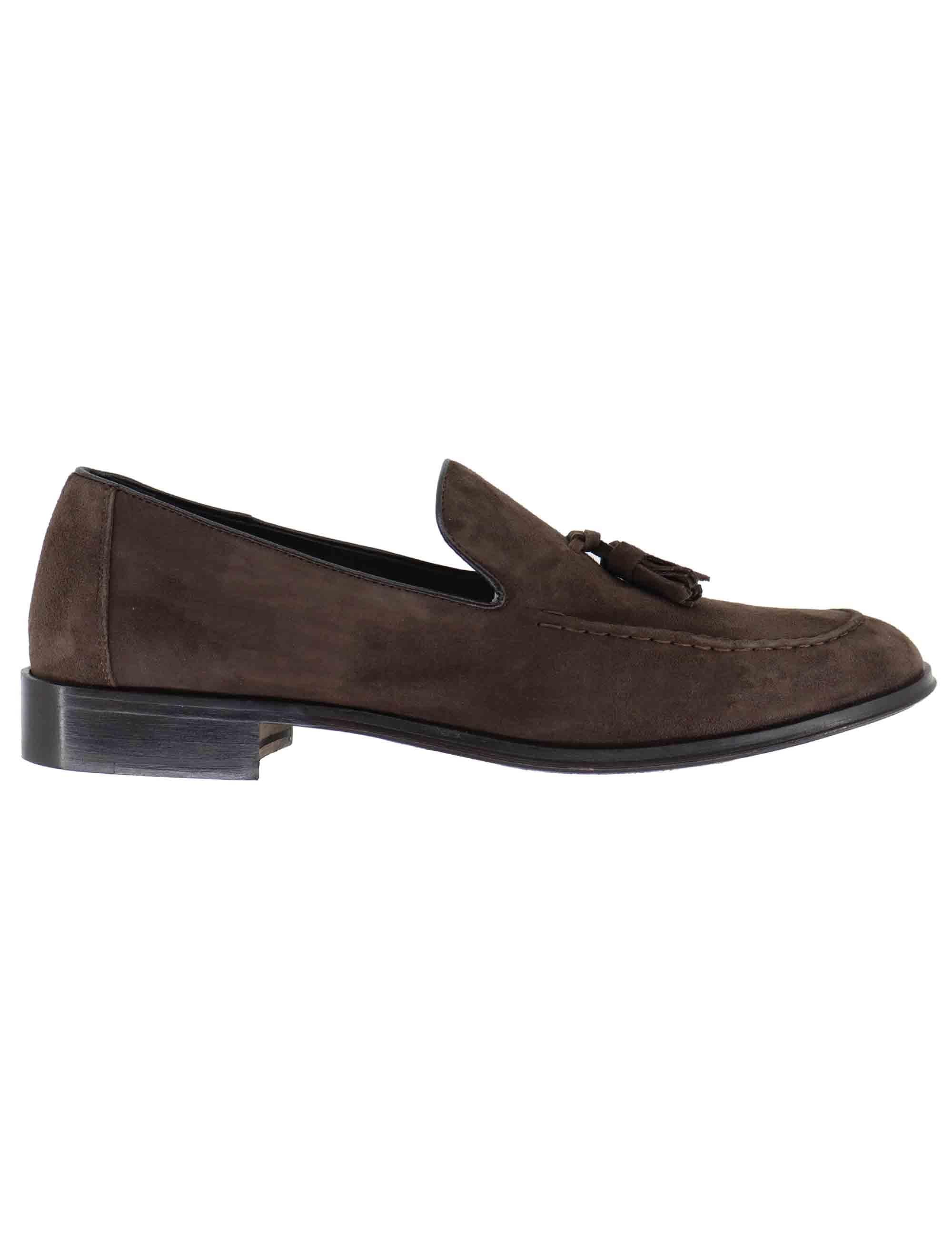 Mocassini uomo in camoscio testa di moro SP6486 014 Spatarella 