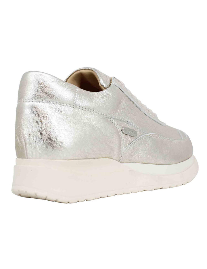 Sneakers donna in pelle laminata platino GD65700P 60 Cesare Paciotti 