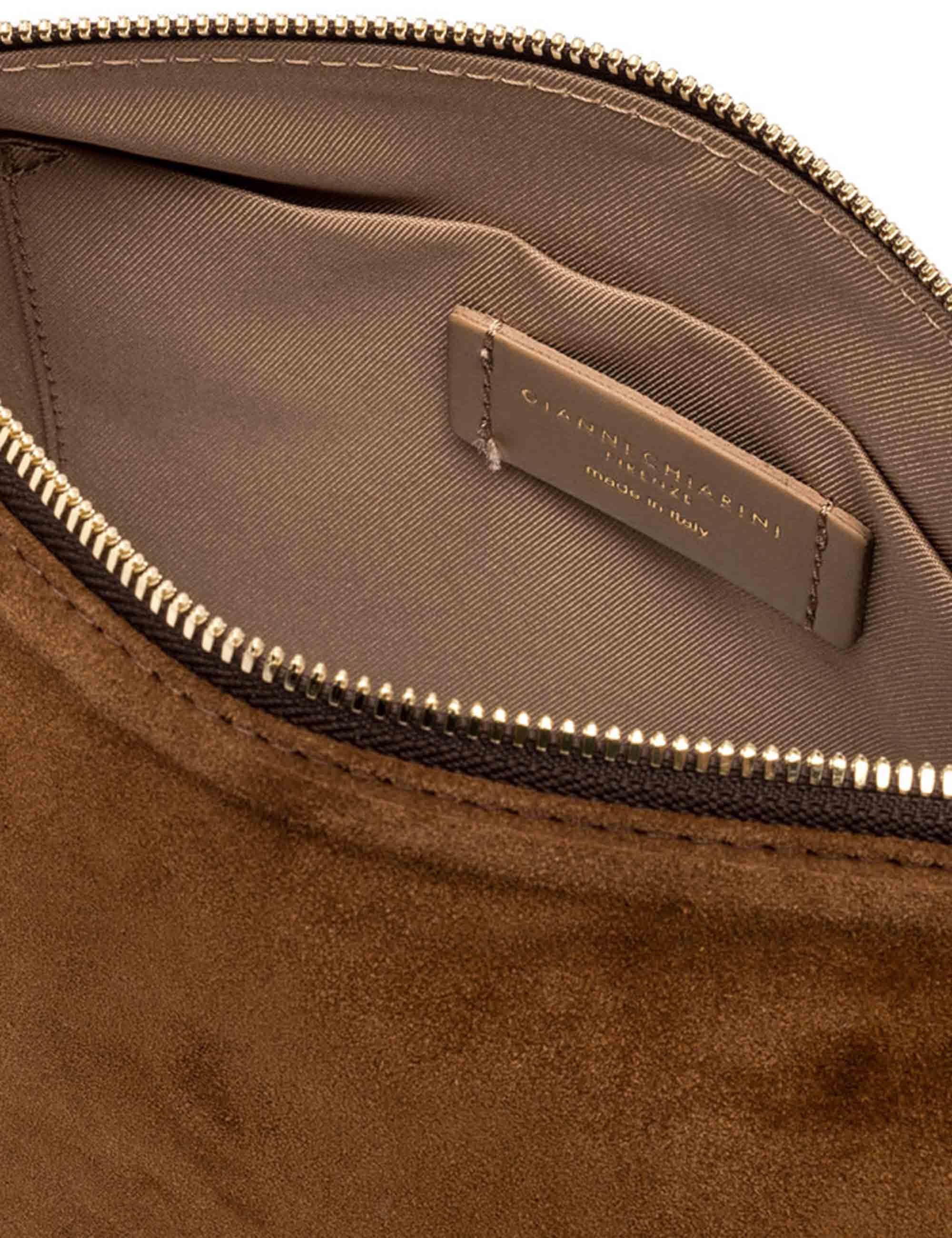 Borse donna Nora Pouch in camoscio cognac BS10225 13827 CM-PL Gianni Chiarini 