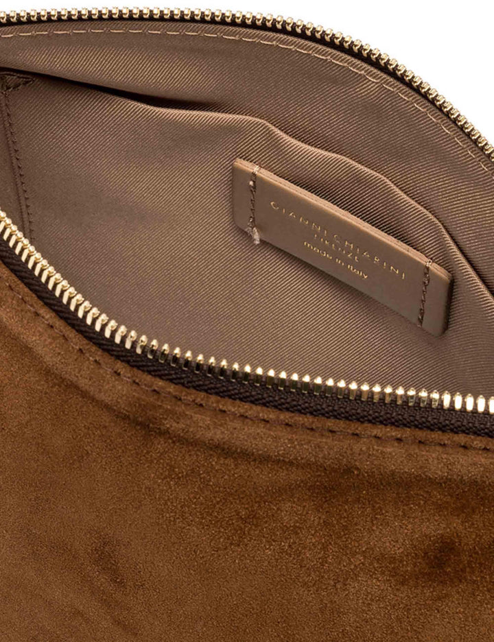 Borse donna Nora Pouch in camoscio cognac BS10225 13827 CM-PL Gianni Chiarini 