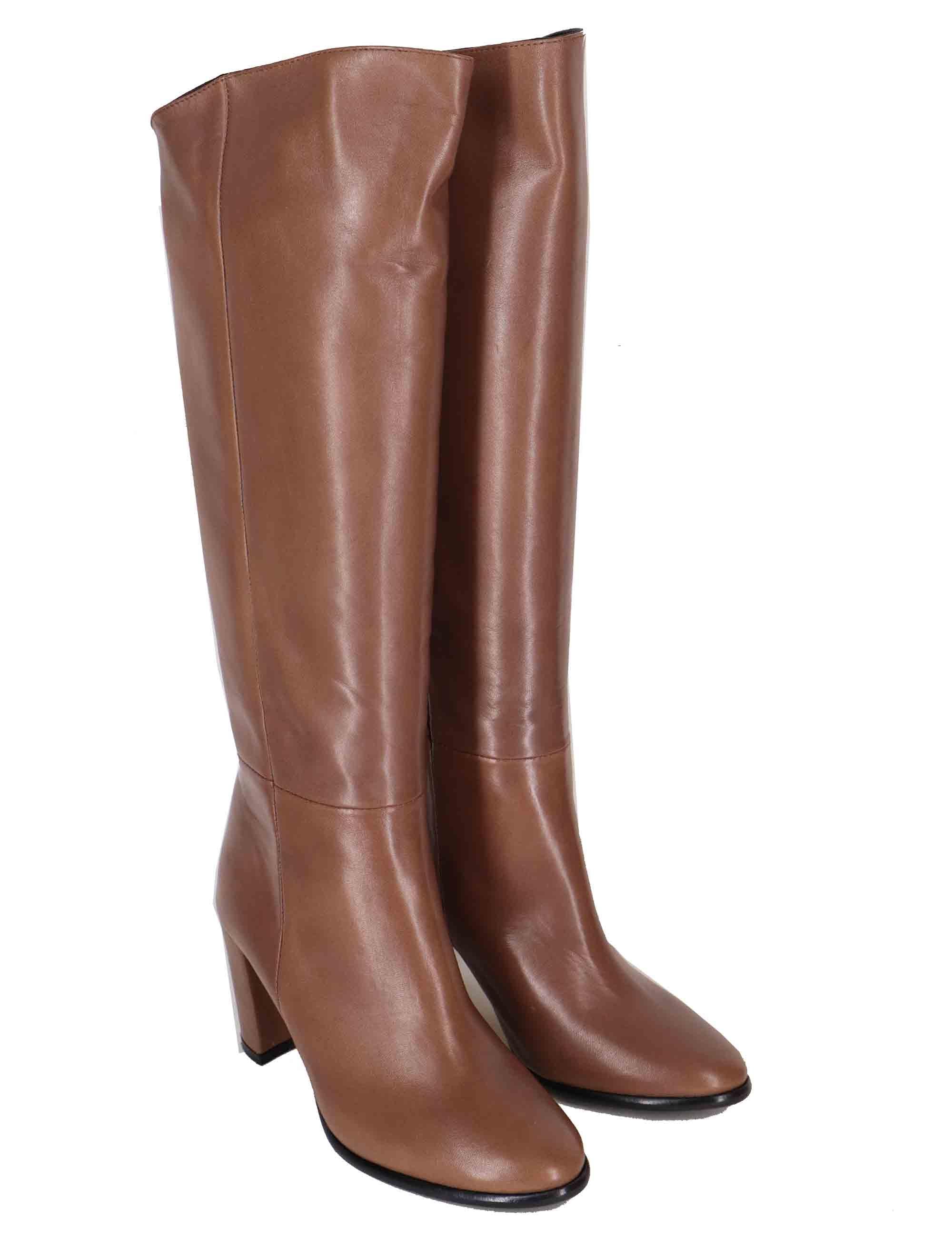 Stivali donna in pelle cipria ST2442/G 066 L'Arianna 