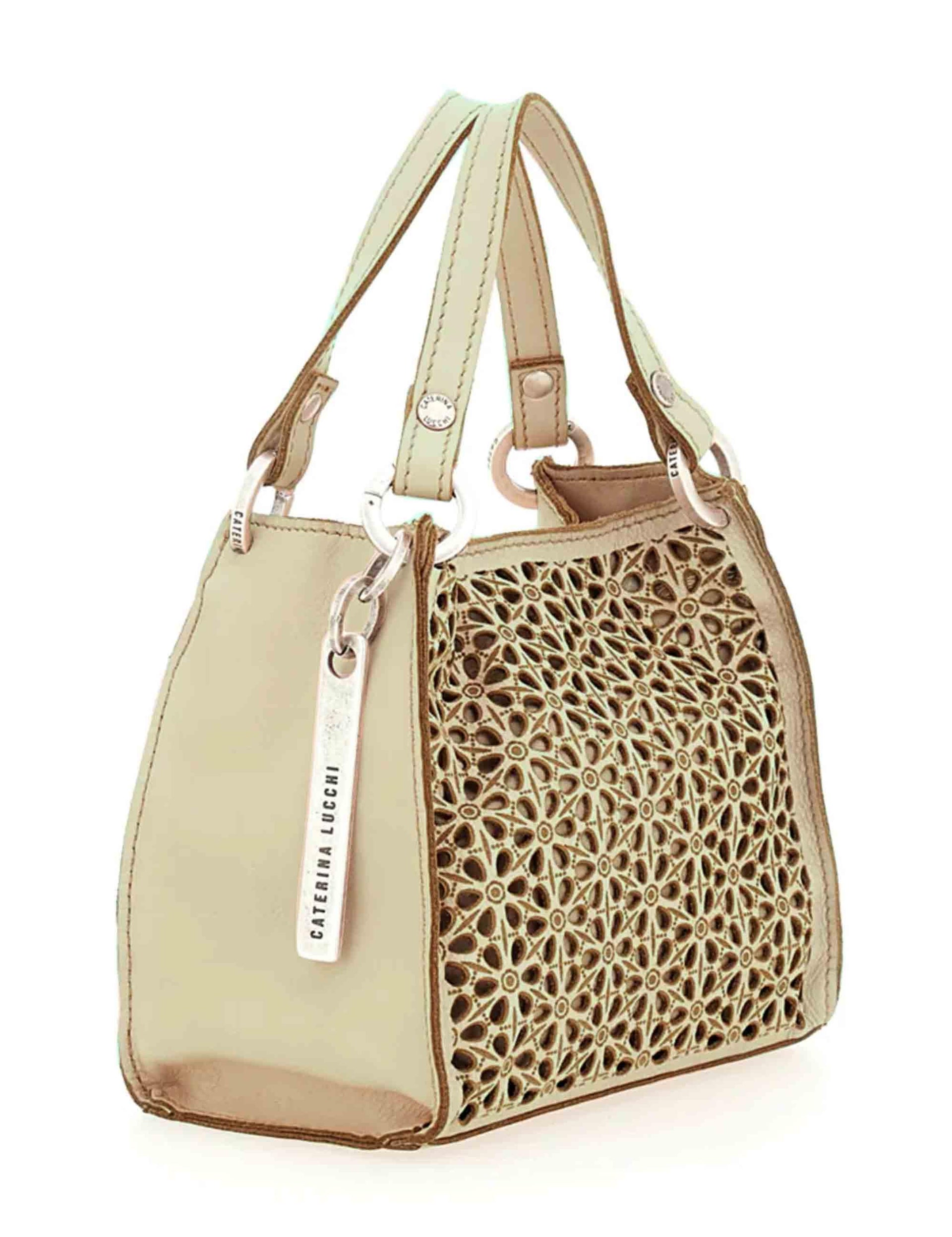 Borse donna Anna in pelle salvia laserata L012420ND X2742 F2874 Caterina Lucchi 