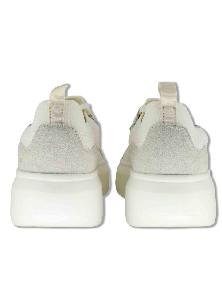 Sneakers uomo in tessuto off white con suola alta in gomma BIG 06 MILK Liu-Jo 