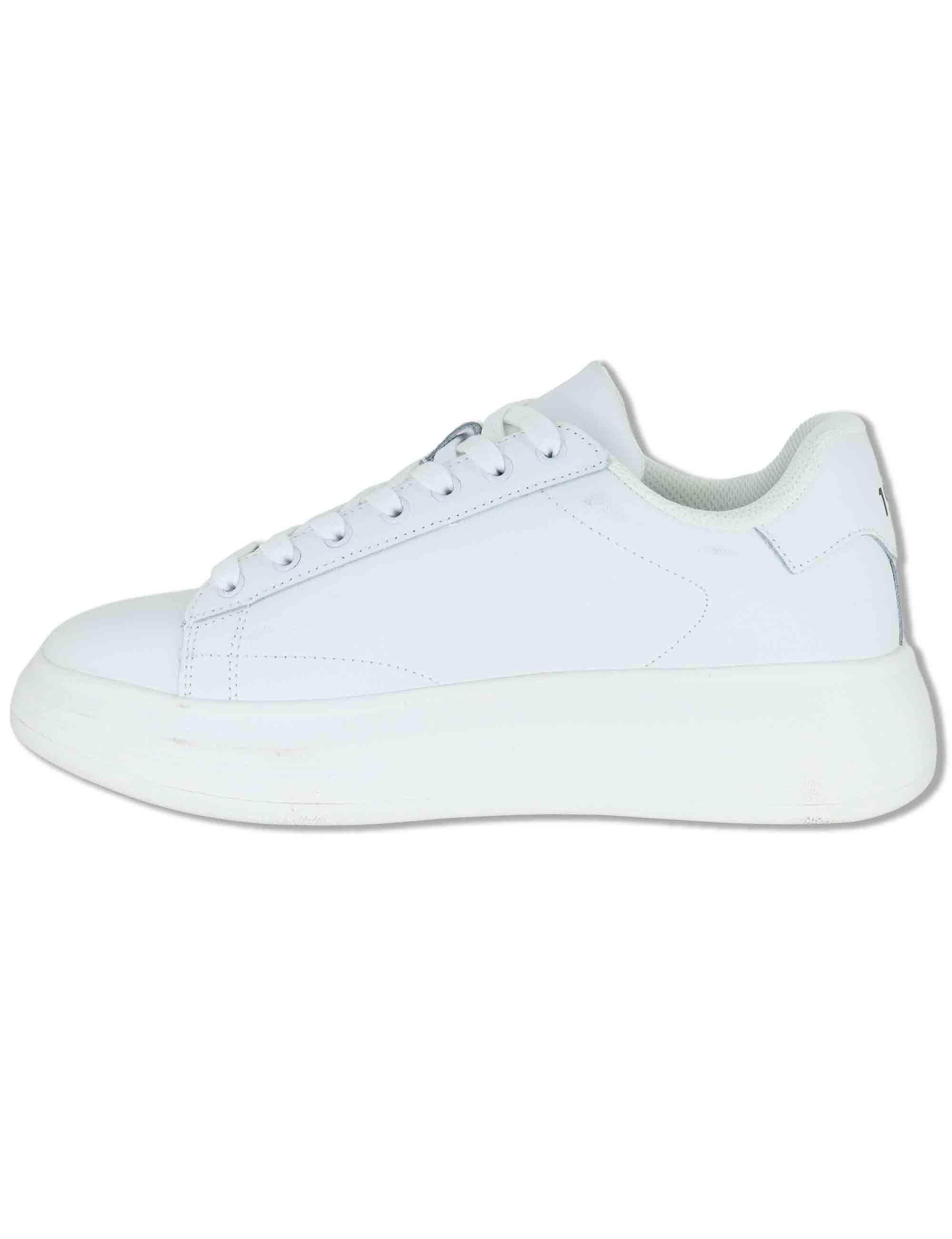 Sneakers uomo in pelle bianca con suola in gomma alta BIG 01 WHITE Liu-Jo 