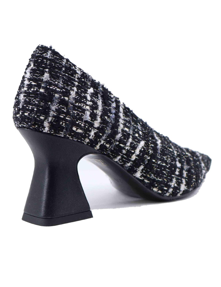 Decollete donna in lana grigia e nera SP1028 001 Spatarella 