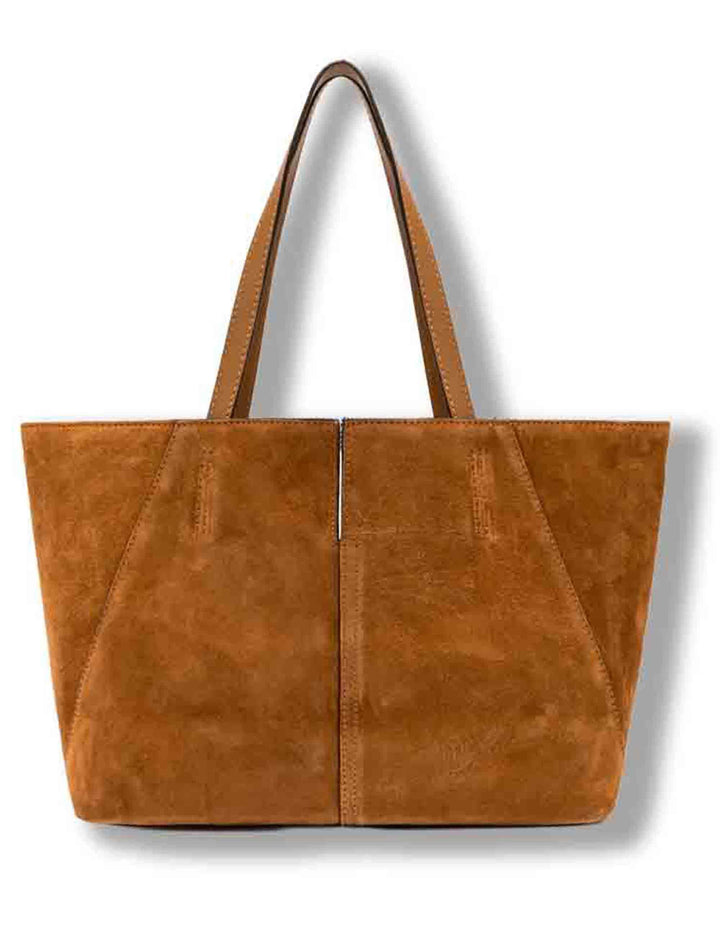 Borse donna Shopper Maya in camsocio camel con doppi manici BS12175 CM-FRSH 1478 Gianni Chiarini 