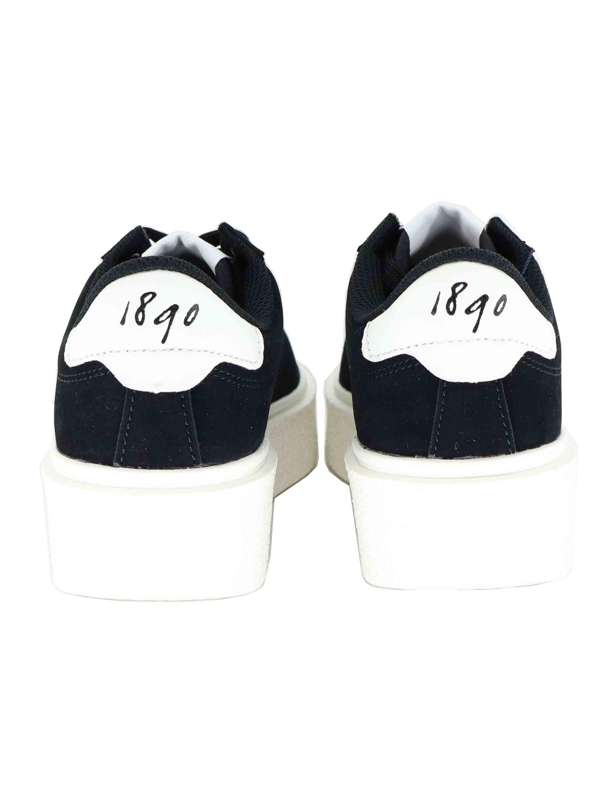 Sneakers donna in eco pelle nera con logo e suola alta in gomma JODY002 BLK U.S. Polo Assn. 