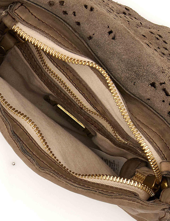 Borse donna Denise in pelle cuoio naturale con tracolla regolabile C040640ND X3019 C0539 Campomaggi 