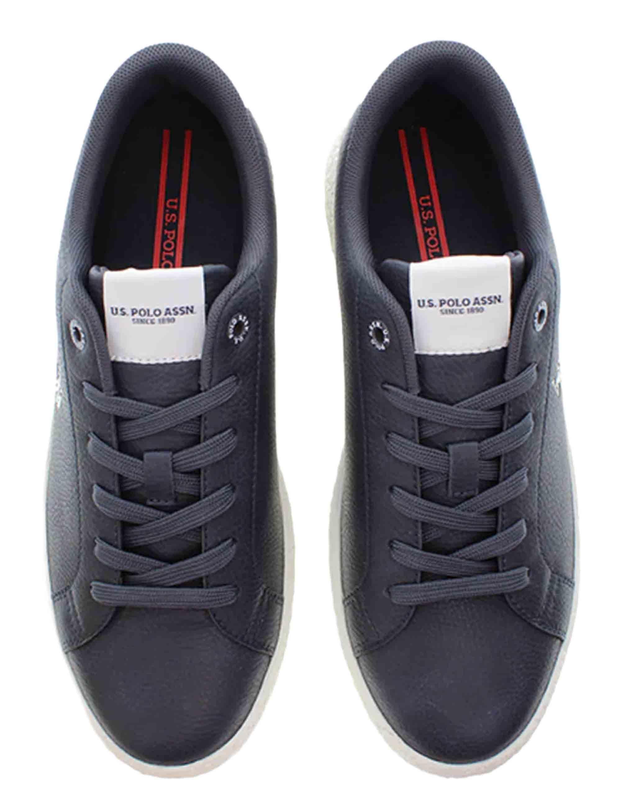 Sneakers uomo in tessuto blu con logo laterale e suola in contrasto JODIE002 DBL001 U.S. Polo Assn. 